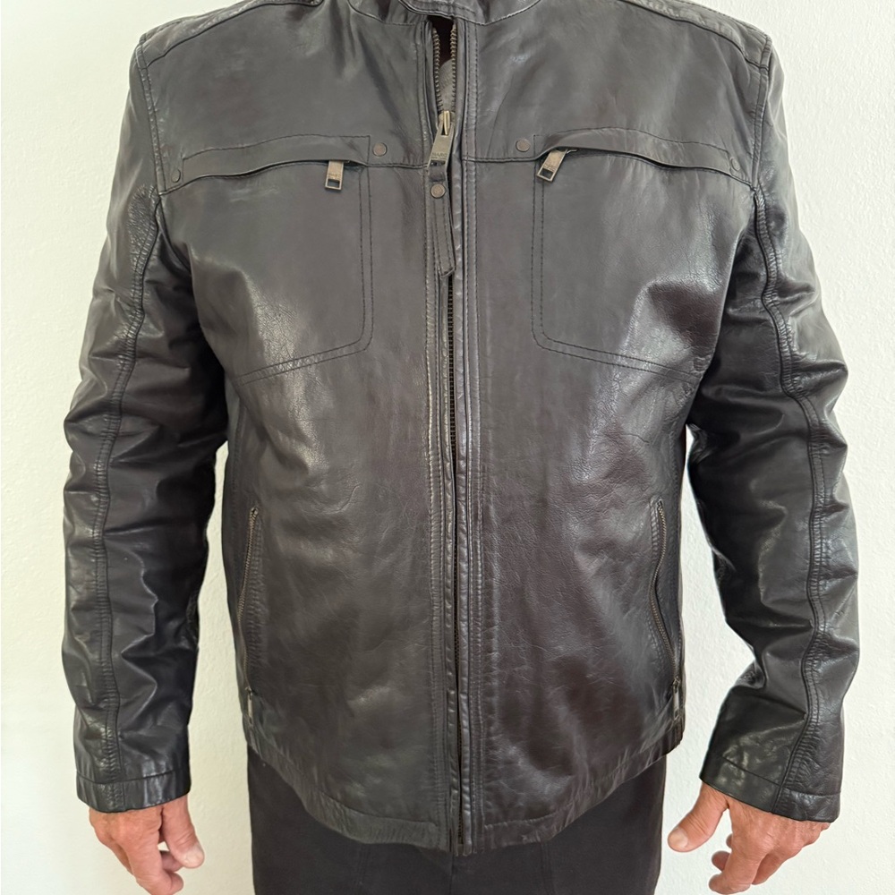Marc New York Dark Leather Jacket